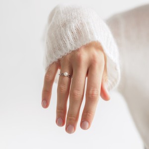 Inel argint cu perla naturala alba DiAmanti SK24466R_W-G (Argint 925‰ 1,3 g.)